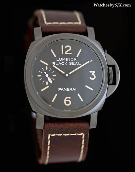 panerai luminor black seal limited edition watch|panerai military watch.